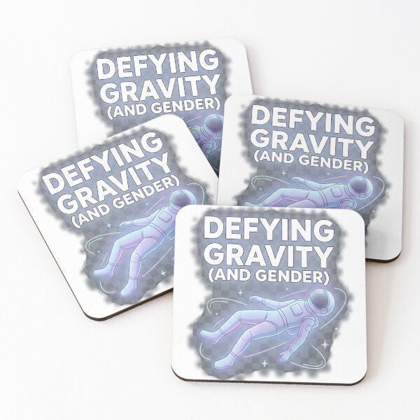 Item preview, Defying gravity (and gender) cosmic astronaut designed and sold by rainbowgremlin.