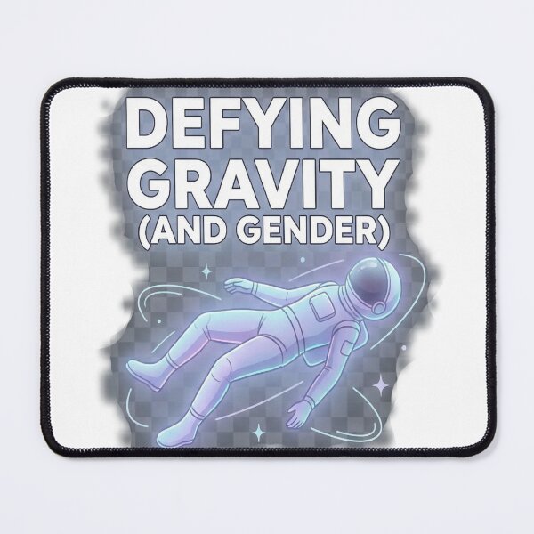 Item preview, Defying gravity (and gender) cosmic astronaut designed and sold by rainbowgremlin.
