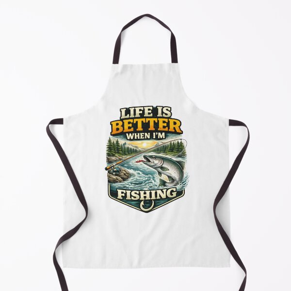 Artikelvorschau, Life Is Better When I’m Fishing – Angler Lebensgefühl Design entworfen und verkauft von SVALANART.