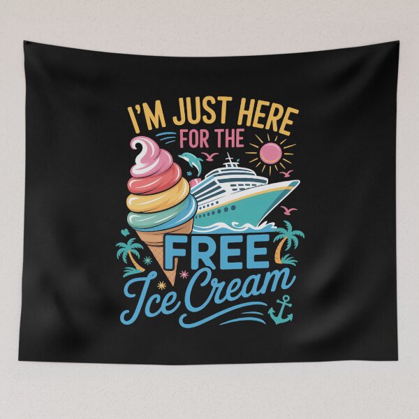 Item preview, I_m Just Here for The Free Ice Cream Family Cruise Trip designed and sold by comptorasunfia.