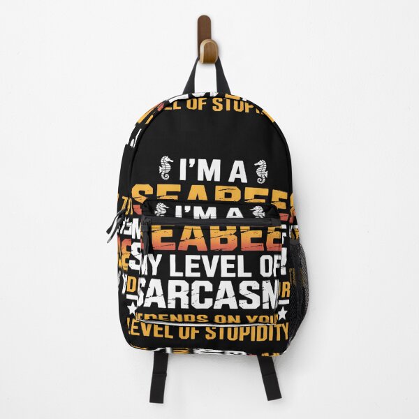 Item preview, I_m a Seabee My Level of Sarcasm Depends on Your Level designed and sold by comptorasunfia.