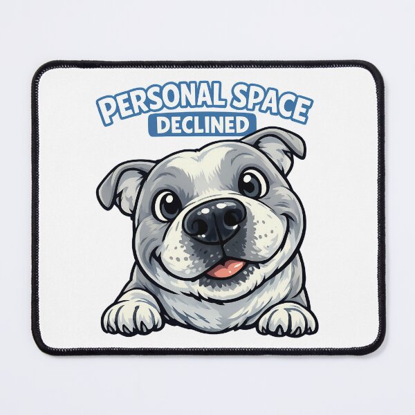 Item preview, Personal Space Declined – Funny Dog Close Up Illustration designed and sold by BestFriendTees.