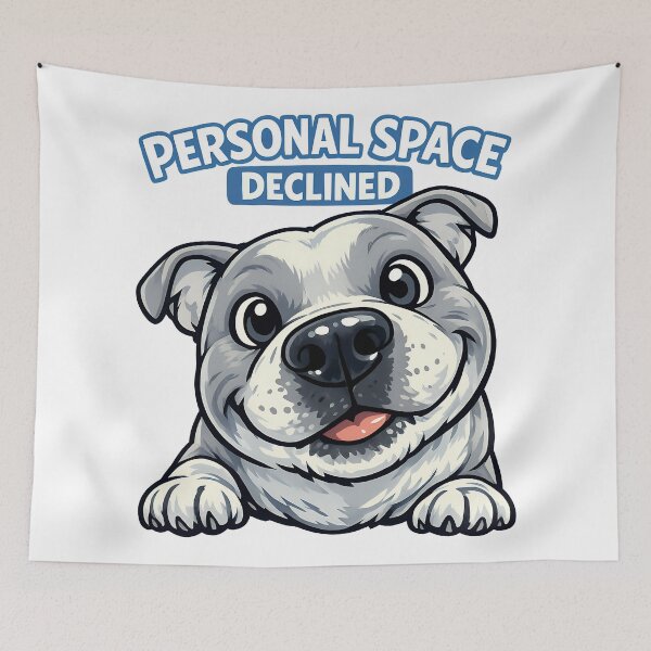 Item preview, Personal Space Declined – Funny Dog Close Up Illustration designed and sold by BestFriendTees.