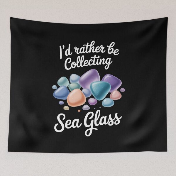 Item preview, I_d Rather Be Collecting Sea Glass Beach Glass Ocean Wave designed and sold by comptorasunfia.