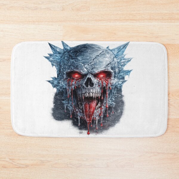 Item preview, Ice Blood Skull – Frozen Skull with Red Tears and Tongue designed and sold by BoldLineDesign.
