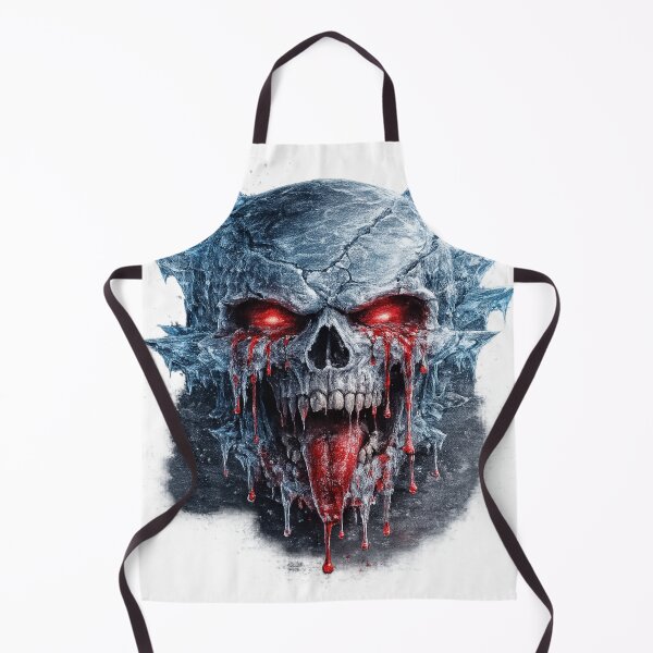 Item preview, Ice Blood Skull – Frozen Skull with Red Tears and Tongue designed and sold by BoldLineDesign.
