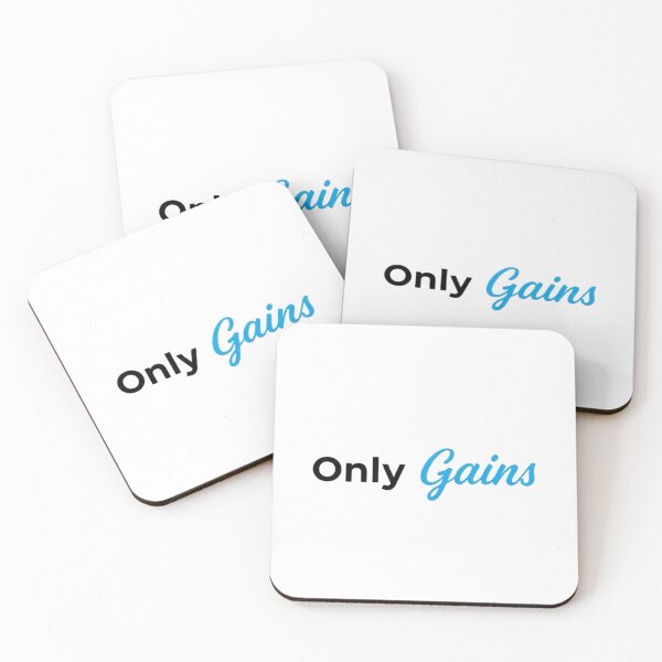 Item preview, Only Gains – Sleek Fitness Logo with Bold Energy and Modern Style designed and sold by PixelVibe782.