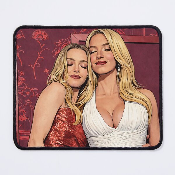 Item preview, Amanda Seyfried and Sydney Sweeney looking elegant (fan art) designed and sold by PopCultureAndStuff.