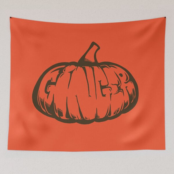 Item preview, Pumpkin-Ginger Graffiti (monochrome) designed and sold by TomiAx.