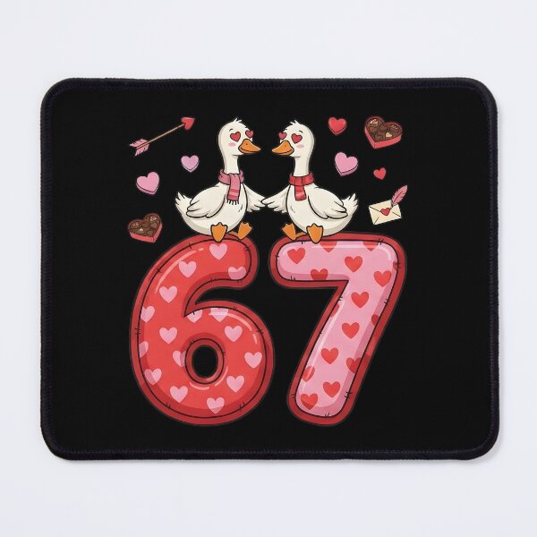Item preview, Funny 67 Valentines Day Silly Goose Lovers Hearts designed and sold by Leonardo Palumbo.