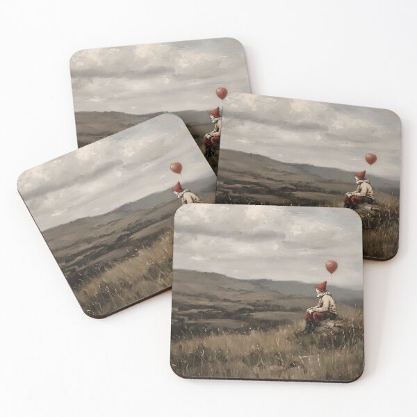 Item preview, Pensive Clown in a Field with balloon designed and sold by lautir.