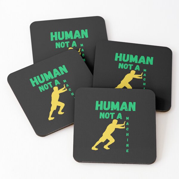 Item preview, Human Not a Machine Futuristic Design for Identity, Creativity, and Human Expression designed and sold by AdicretorDesign.
