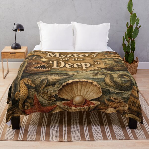 Item preview, Mystery of the Deep – Vintage Ocean Illustration designed and sold by Mauswohn.