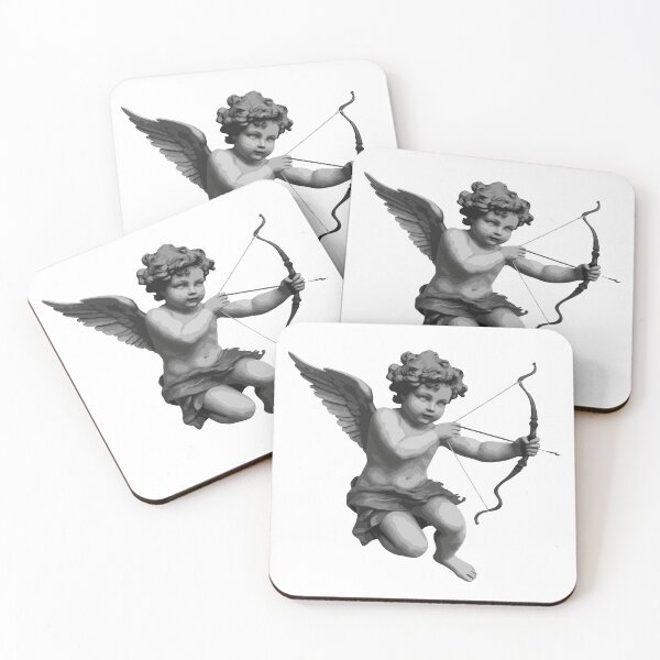 Item preview, Cupid in Flight – Classical Cherub Angel with Bow | Timeless Valentine’s Day Fine Art Illustration designed and sold by BrainBubbleArt.