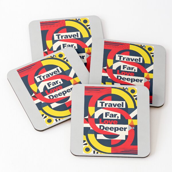 Item preview, Travel Far Love Deeper – Abstract Relationship Art designed and sold by FreeFromDefault.