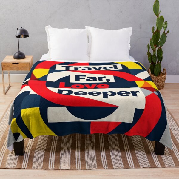 Item preview, Travel Far Love Deeper – Abstract Relationship Art designed and sold by FreeFromDefault.