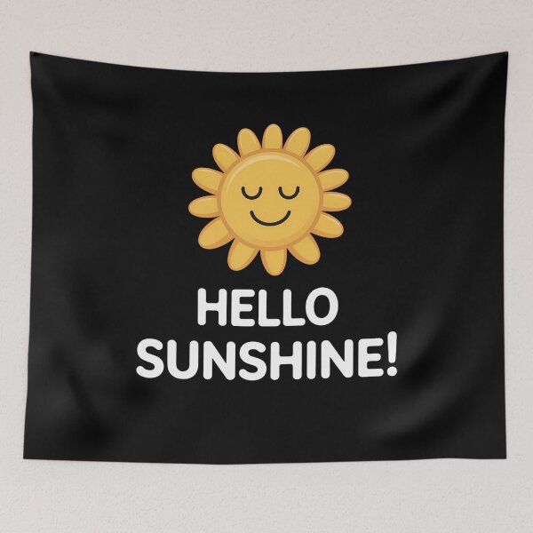 Item preview, Hello Sunshine sunny smiling sun fun designed and sold by sterabamineh.