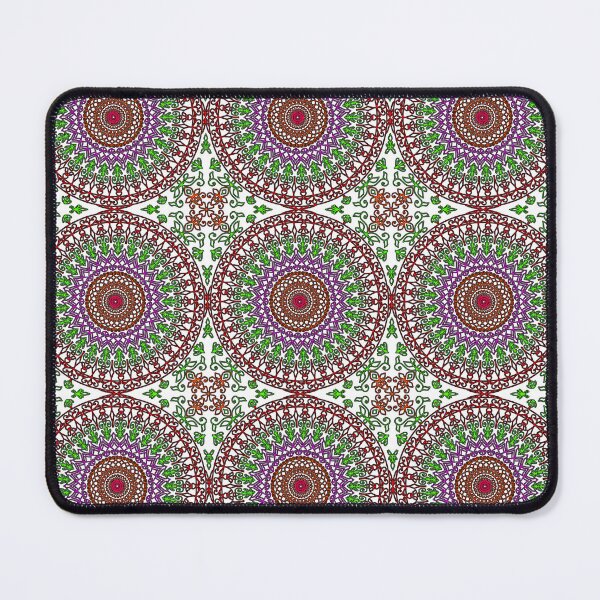 Item preview, "Mandala Grid with Starburst Centers and Floral Accents" designed and sold by nighttime1990.
