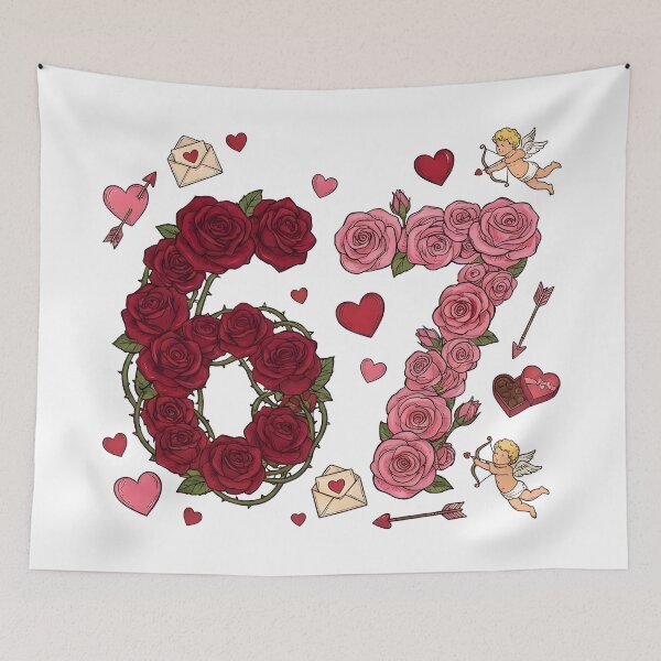 Item preview, Funny 67 Valentines Day Rose Flowers Cupid Hearts designed and sold by Leonardo Palumbo.