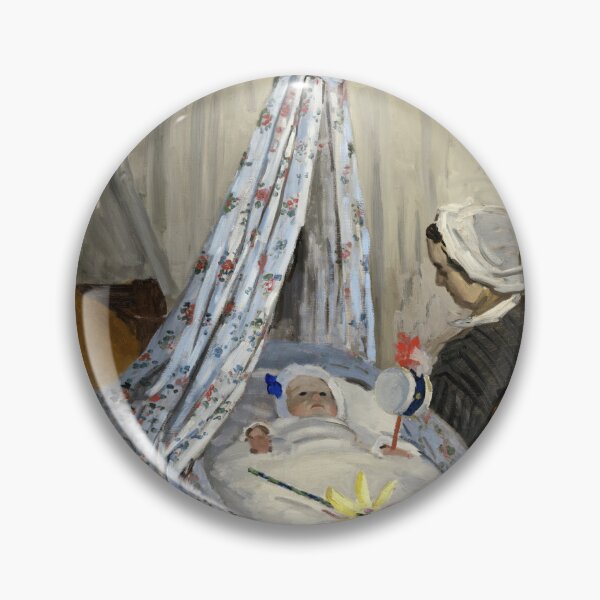 Item preview, The Cradle Camille With the Artists Son Jean by Claude Monet: Nursery Art Print designed and sold by artofuniverse.