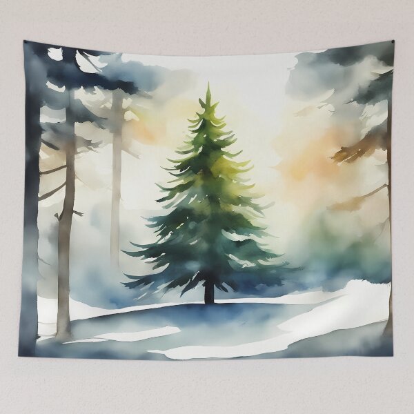 Item preview, Winter Fir Tree designed and sold by CalmnessbyChoice.