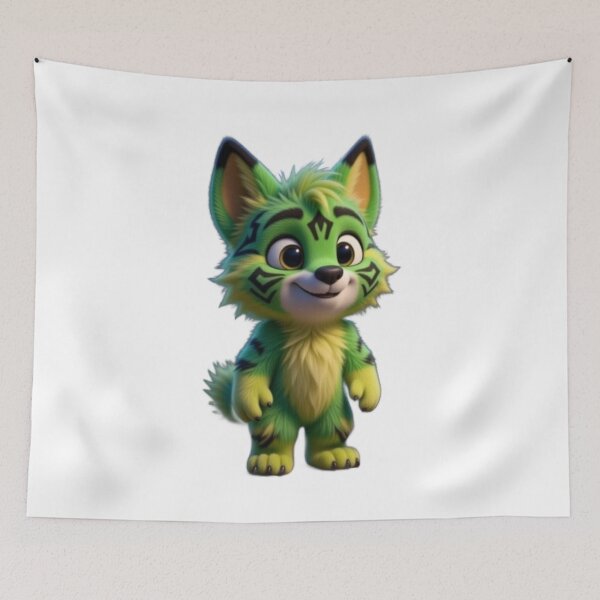 Item preview, Fizz Creature – Thornflare Fizz – Cute Fantasy Animal Art designed and sold by Alyas-Creatures.