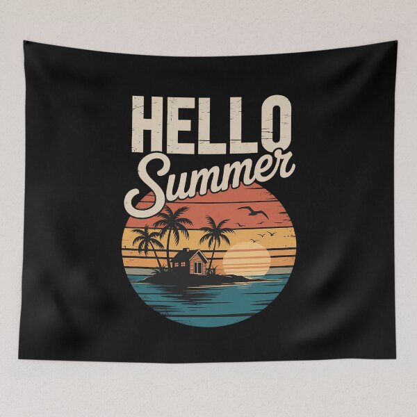 Item preview, Hello Summer Beach Vacation designed and sold by tiekanamac.