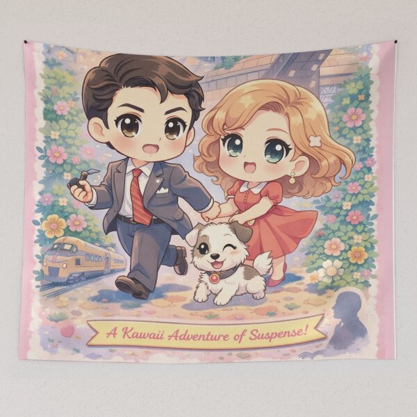Item preview, North by Northwest – Kawaii Anime Movie Poster Design designed and sold by Mauswohn.