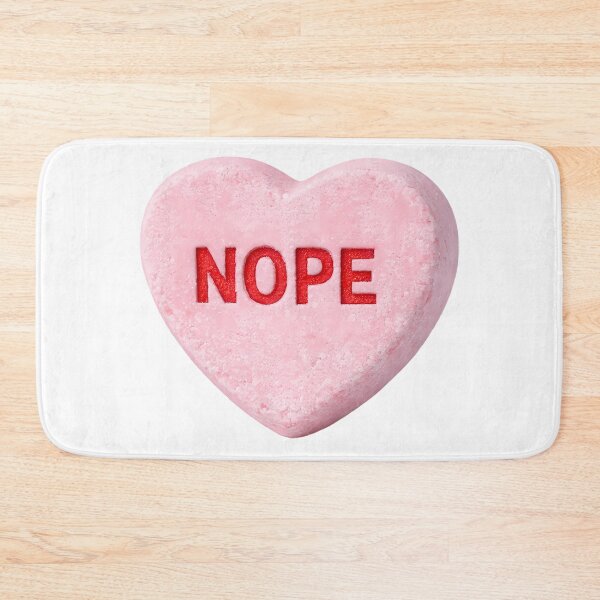 Item preview, Nope Candy Heart Funny Anti Valentines Day Sarcastic Sticker Pastel Gift designed and sold by GiftsForge.