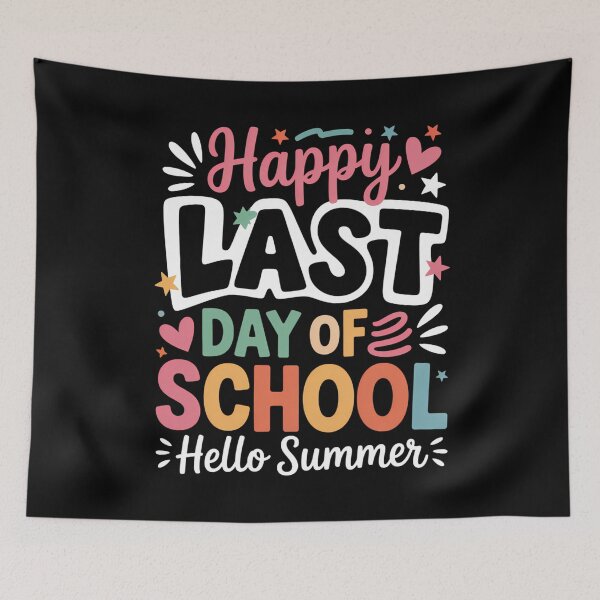 Item preview, Happy Last Day Of School Hello Summer Students And Teachers designed and sold by tiekanamac.