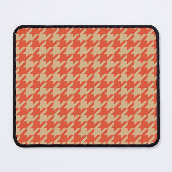 Item preview, Classic Rustic Retro Modern Earthy Minimal Tan Terracotta Houndstooth pattern designed and sold by PVTCreations.