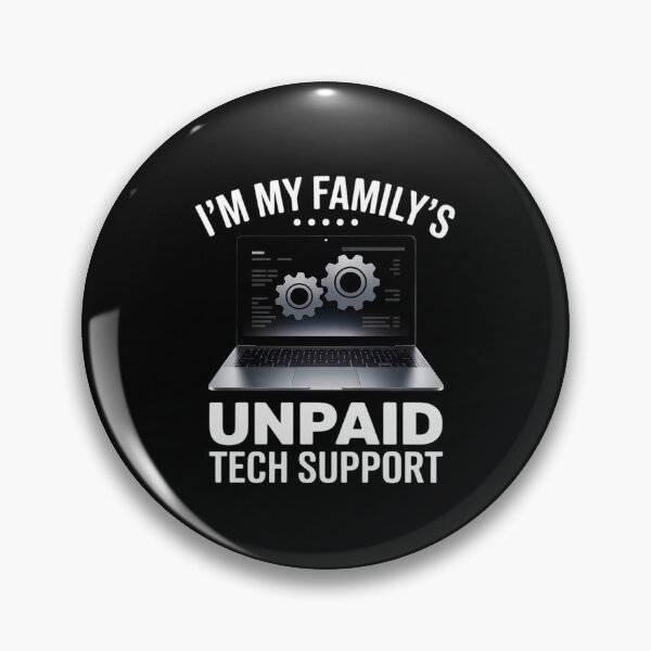 Artikelvorschau, Ich bin der unbezahlte technische Support-Computertechniker meiner Familie. entworfen und verkauft von MarkLeedsArt.