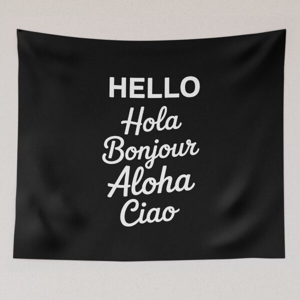 Item preview, Hello in Different Languages Greetings designed and sold by tiekanamac.