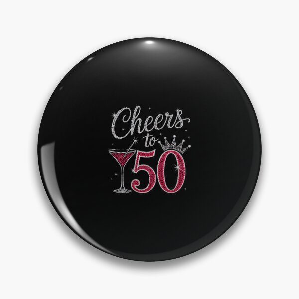 Item preview, Cheers To 50 Years Wine Glasses Women 50th Birthday designed and sold by SyntaxClaw.