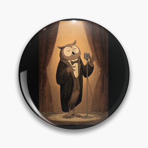 Item preview, Owl Jolson - Jazz Singing Owl Vintage T-Shirt designed and sold by kndzxf.
