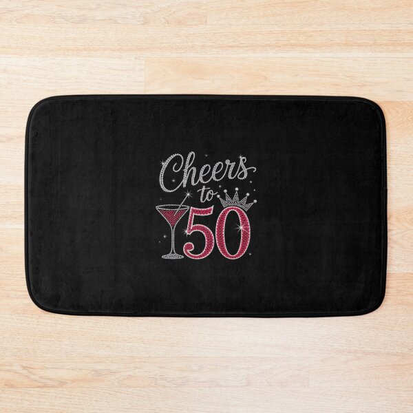 Item preview, Cheers To 50 Years Wine Glasses Women 50th Birthday designed and sold by SyntaxClaw.