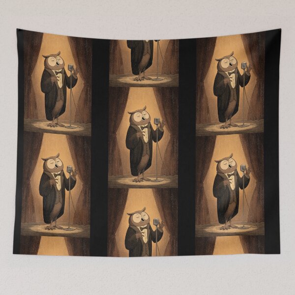 Item preview, Owl Jolson - Jazz Singing Owl Vintage T-Shirt designed and sold by kndzxf.