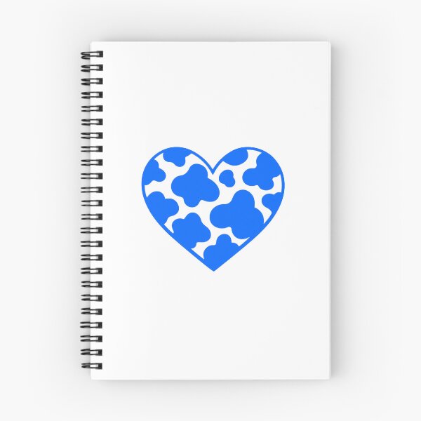Item preview, Cow print heart blue designed and sold by GrassFedVegan.