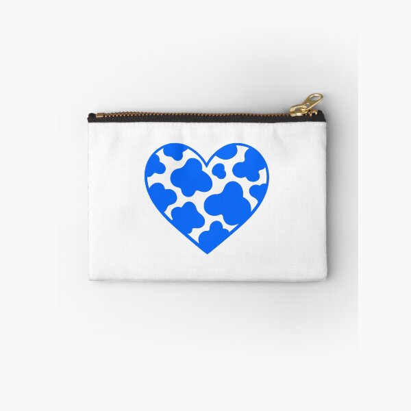 Item preview, Cow print heart blue designed and sold by GrassFedVegan.
