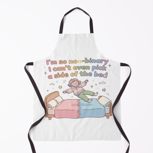 Item preview, So Non-Binary I Can't Pick a Side of the Bed designed and sold by rainbowgremlin.