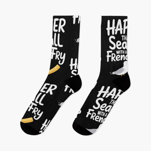 Item preview, Happier Than a Seagull With a French Fry - Funny Summer designed and sold by tiekanamac.