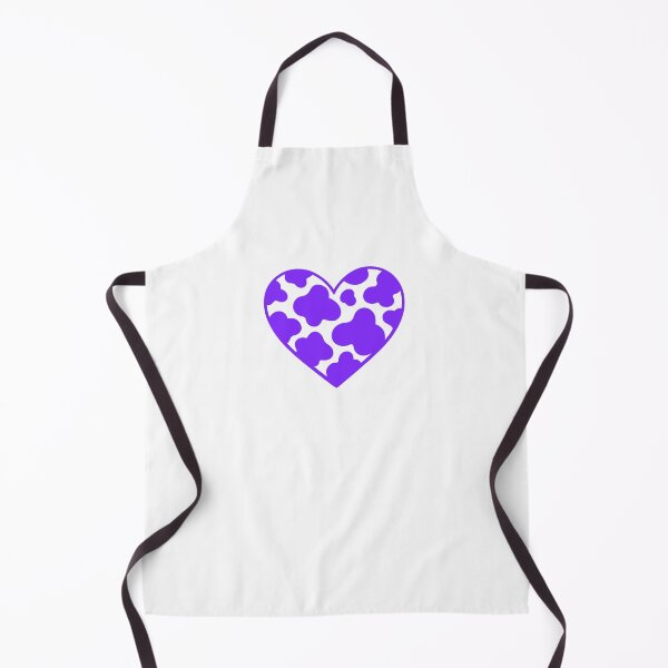 Item preview, Cow print heart purple designed and sold by GrassFedVegan.