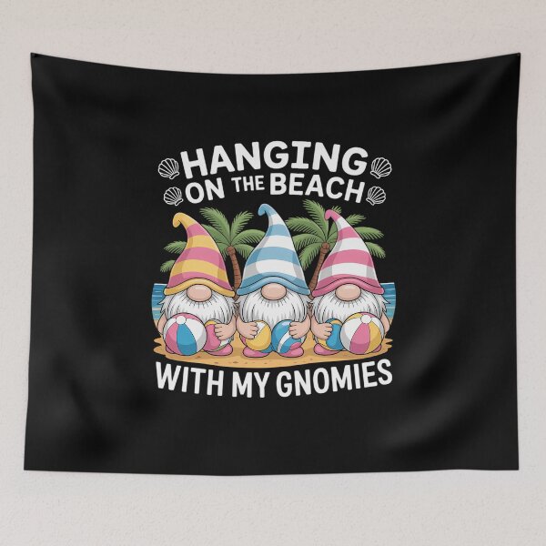 Item preview, Hanging With My Gnomies For Beach Lovers Funny Summer Gnome designed and sold by tiekanamac.