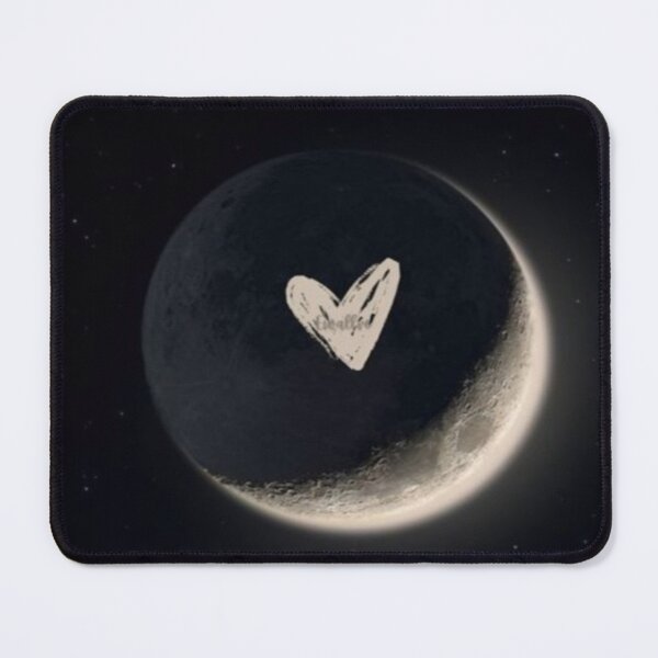 Item preview, Luminous Heart UFO Moon Scene Artwork designed and sold by NivyasArtistry.