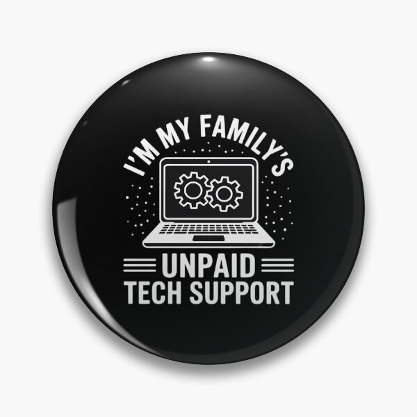 Artikelvorschau, Ich bin der unbezahlte technische Support-Computertechniker meiner Familie. entworfen und verkauft von MarkLeedsArt.