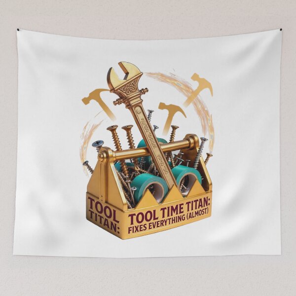 Item preview, Tool Time Titan T Shirt, Fixes Everything Almost Mug, Funny Dad Gift designed and sold by YMLux.