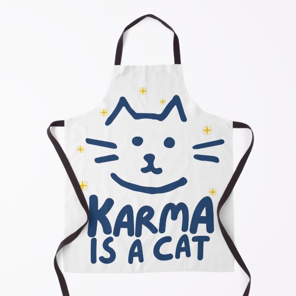 Item preview, Karma Is A Cat Funny Cute Kitten Face Aesthetic designed and sold by kraftty2.
