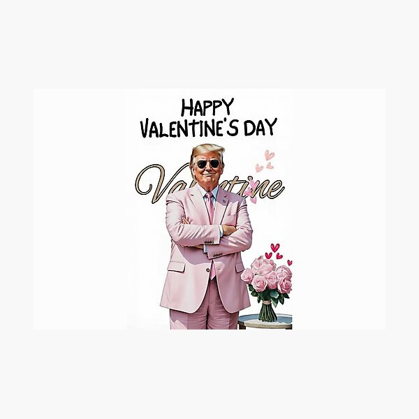 Item preview, Trump Valentine's Day Greeting Card 2026 designed and sold by CuteDesignOnly.