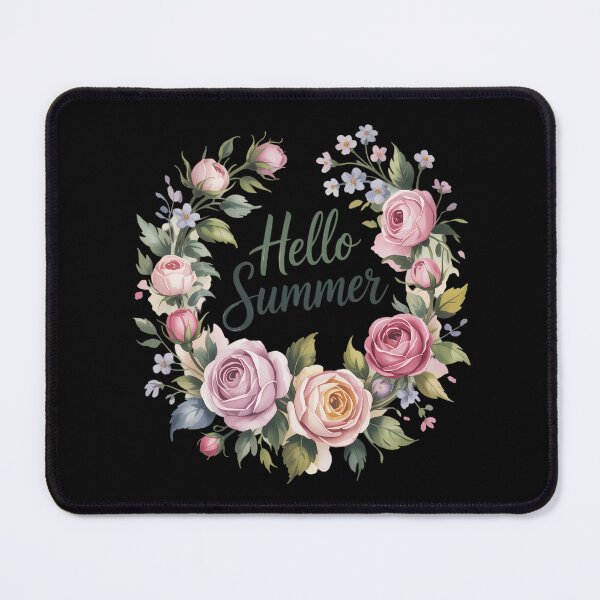 Item preview, Green Summer Roses Flower Hello Summer Sign designed and sold by tiemacopaxer.