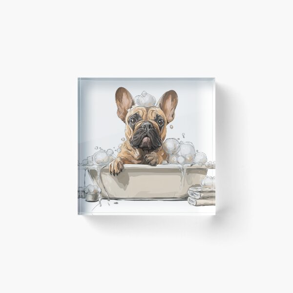 Item preview, Splish Splash Frenchie Bath Time designed and sold by moodyfyit.